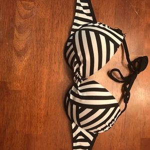 Bikini top black &white